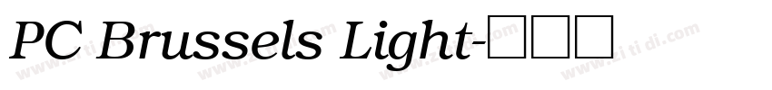 PC Brussels Light字体转换